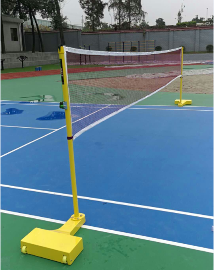 成都室内外ABS羽毛球柱比赛标准羽毛球架移动铸铁羽毛球网架家用