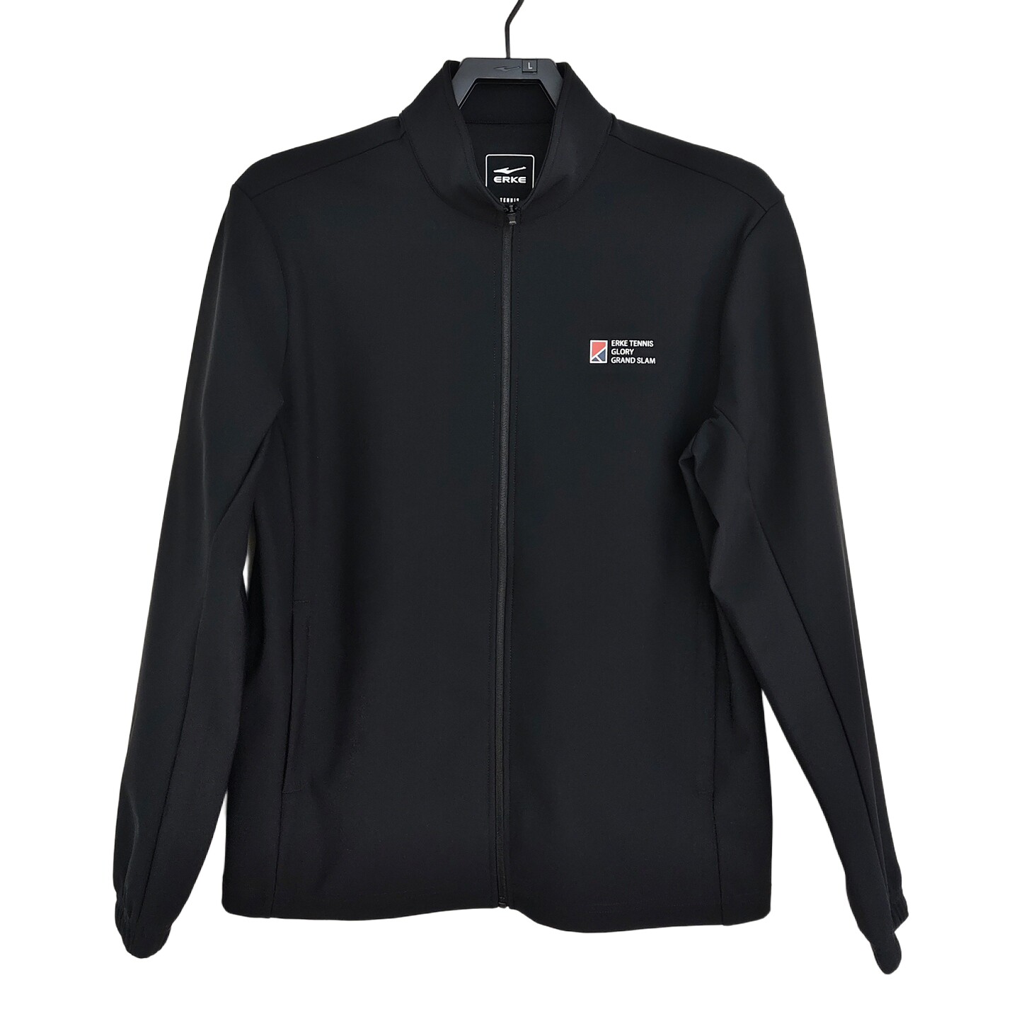 鸿星尔克男针织长袖外套2026年春季新款立领休闲运动简约男装上衣