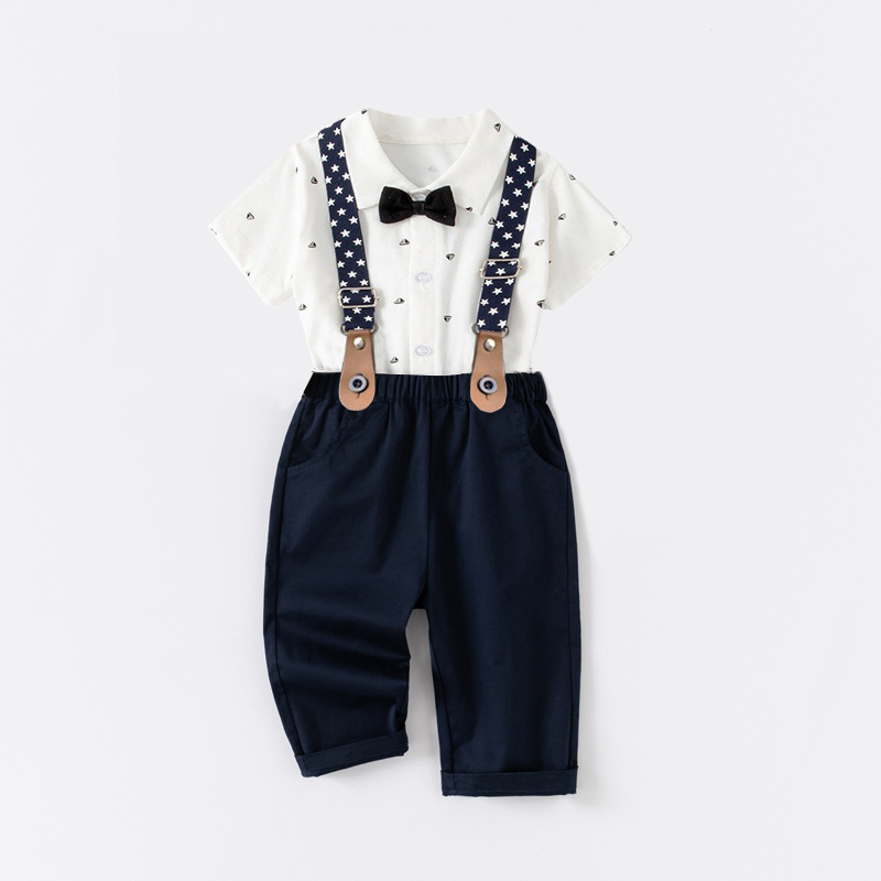 男童学院风套装夏季儿童衣服周岁