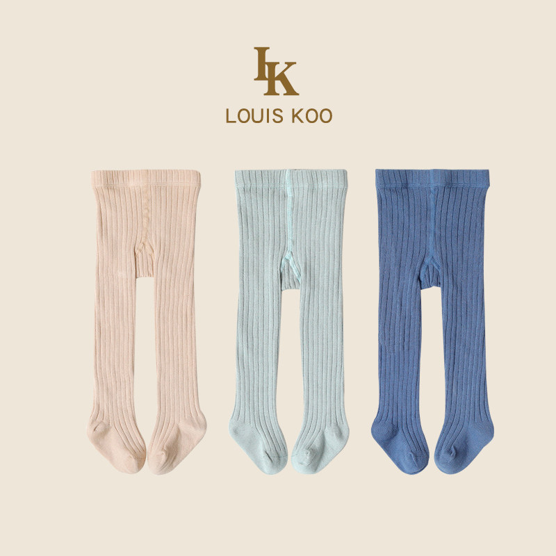 婴幼儿春秋纯棉弹力高腰护肚婴儿连裤袜男女宝宝大pp打底裤连脚袜