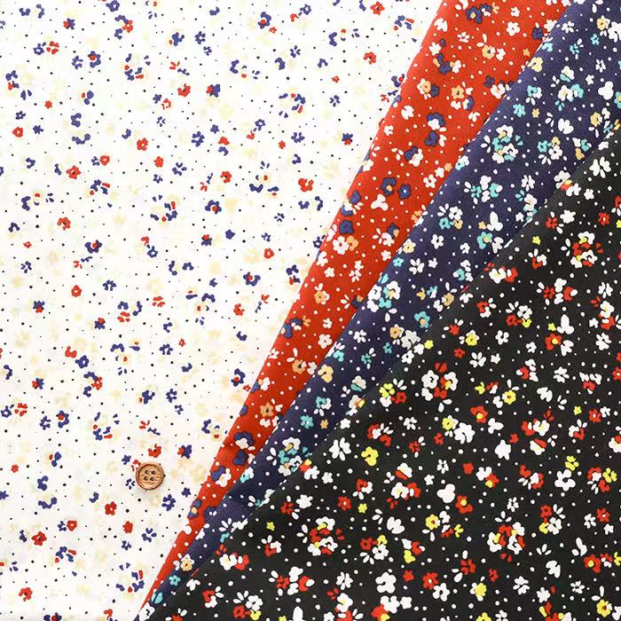 50cm日本进口纯棉60支平纹碎花flownny衬衫拼布艺手工包服装面料