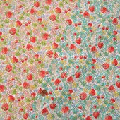 日本进口纯棉印花布料草莓衬衫 连衣裙手工桌布连衣裙小林碎花面料