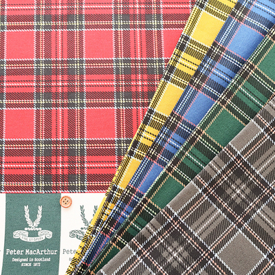 50cm日本进口纯棉Peter MacArthur Tartan Check单向定位格子面料