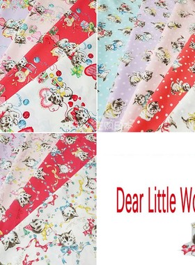 日本进口纯棉Dear little world猫咪手工拼布艺quiltgate面料现货