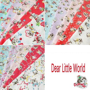 日本进口纯棉Dear little world猫咪手工拼布艺quiltgate面料现货