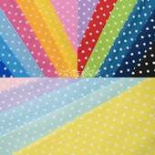 日本进口梦幻圆点小水玉纯棉布料服装 内里手工布艺细帆布面料现货