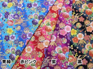 日本进口和风烫金风花物语纯棉布料惠安女头巾包手作DIY面料现货