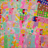 日本进口纯棉布料room兔子大象连衣裙衬衫 Pinks荧光面料 水玉波点