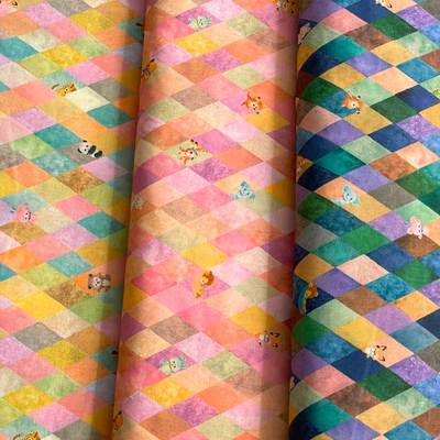 25cm日本进口纯棉60支yukiemon松浦迷宫连衣裙衬衫拼娃衣服装布料