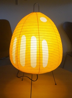 日本 野口勇 设计 Akari 1 AY 橘黄色 特别版 和纸雕塑 小台灯