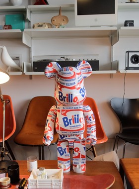 现货Bearbrick x Andy Warhol Brillo 1000% 安迪沃霍尔联名