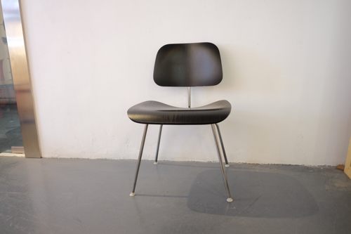 Herman Miller生产 Eames Ray&Charles 设计 中古 DCM 钢管休闲椅