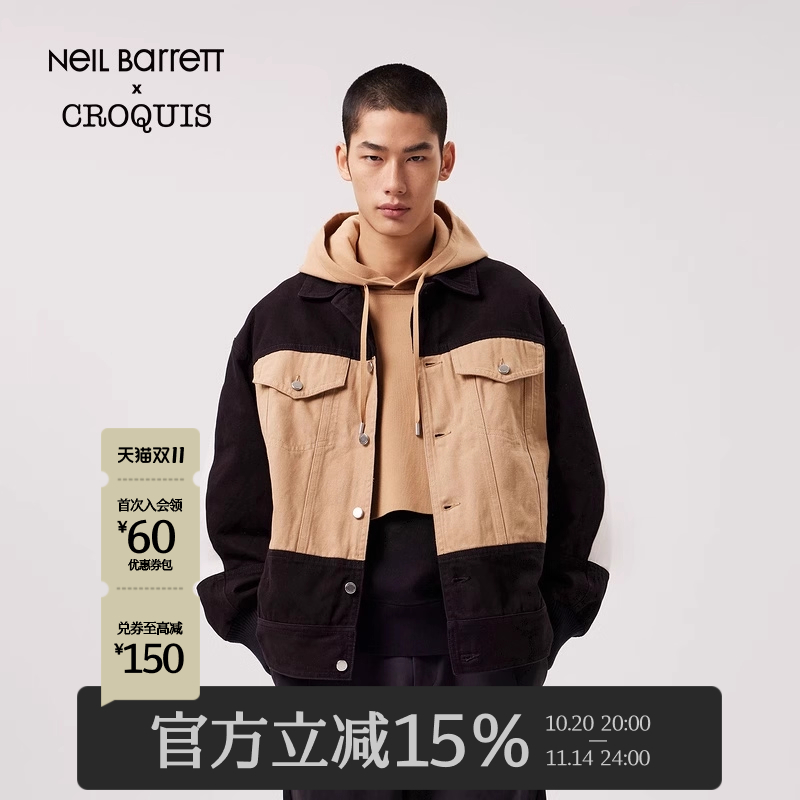 速写商场同款牛仔夹克