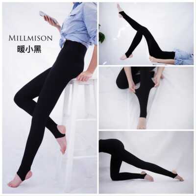 德绒冬季黑色瘦腿百搭保暖打底裤