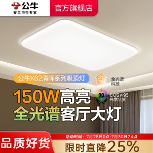 客廳燈 公牛全光譜客廳吸頂燈客廳主燈現(xiàn)代簡約燈具全屋2024新款