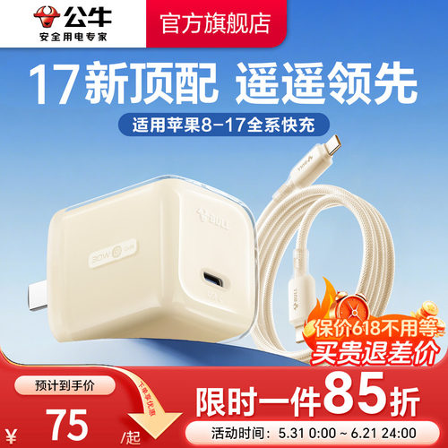 【iPhone17专属】冰立方充电器