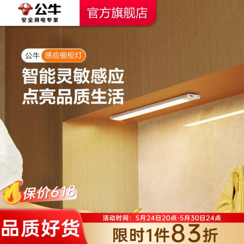 公牛充电橱柜灯led感应灯