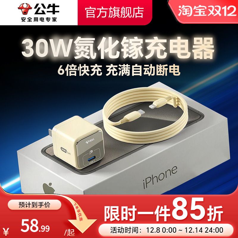 【全网热销】30W自动断电充电器