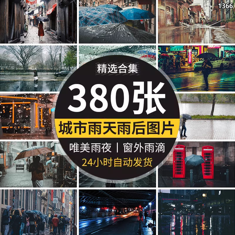 实拍摄高清下雨天城市雨夜街景夜晚雨滴唯美雨后jpeg图片背景素材