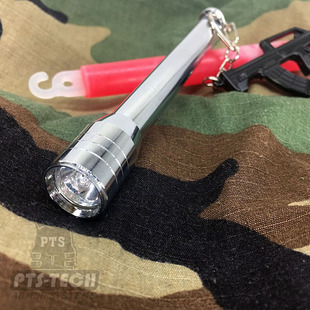 户外照明电筒 手电 304不锈钢 LED照明 随身EDC 便携 送电池