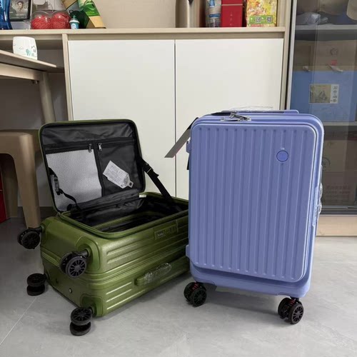 日本川藤大牌纯pc侧开口旅行箱