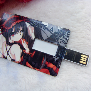 狂三动漫移动硬盘1TB个性二次元高速防水电脑卡片64g优盘移动硬盘