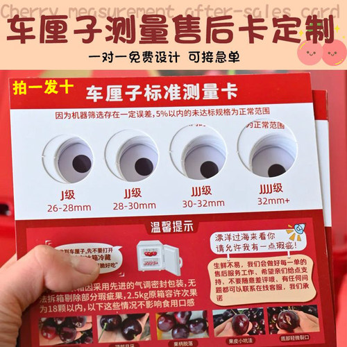 尺塑料一次性车厘子测量尺