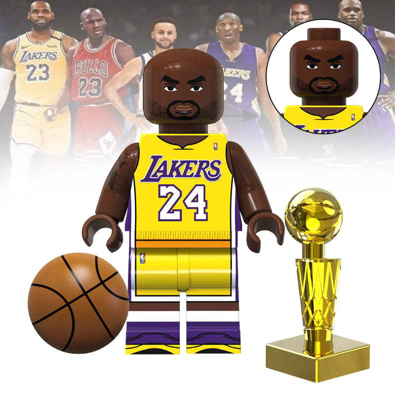 NBA科比布莱恩特篮球湖人TV7062第三方拼装儿童男孩积木人仔玩具