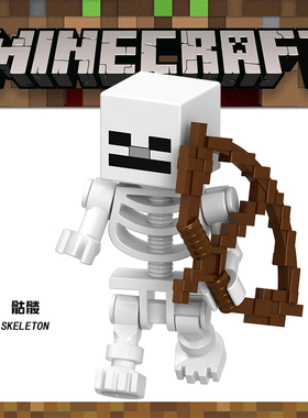 我的世界B010 min011 骷髅兵 21121 21144 21146拼装人仔积木玩具