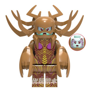 星际争霸中古战士拼装人仔积木玩具抽抽乐第三方MOC1492刀锋女王