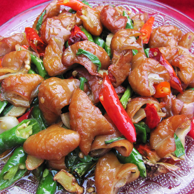 美特食品火爆肥肠卤味辣子猪大肠麻辣即食熟食小吃私房下饭菜250g