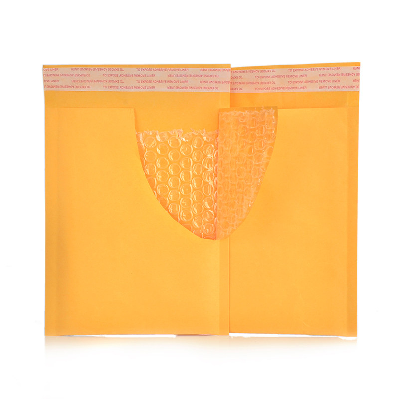 批发气泡信封黄色牛皮纸信封袋14x16cm加厚跨境小包包装袋气泡袋