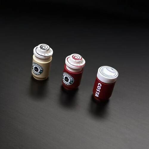 现货 Firestar FST 第三方人仔 印刷配件 手持 咖啡 创意趣味积木