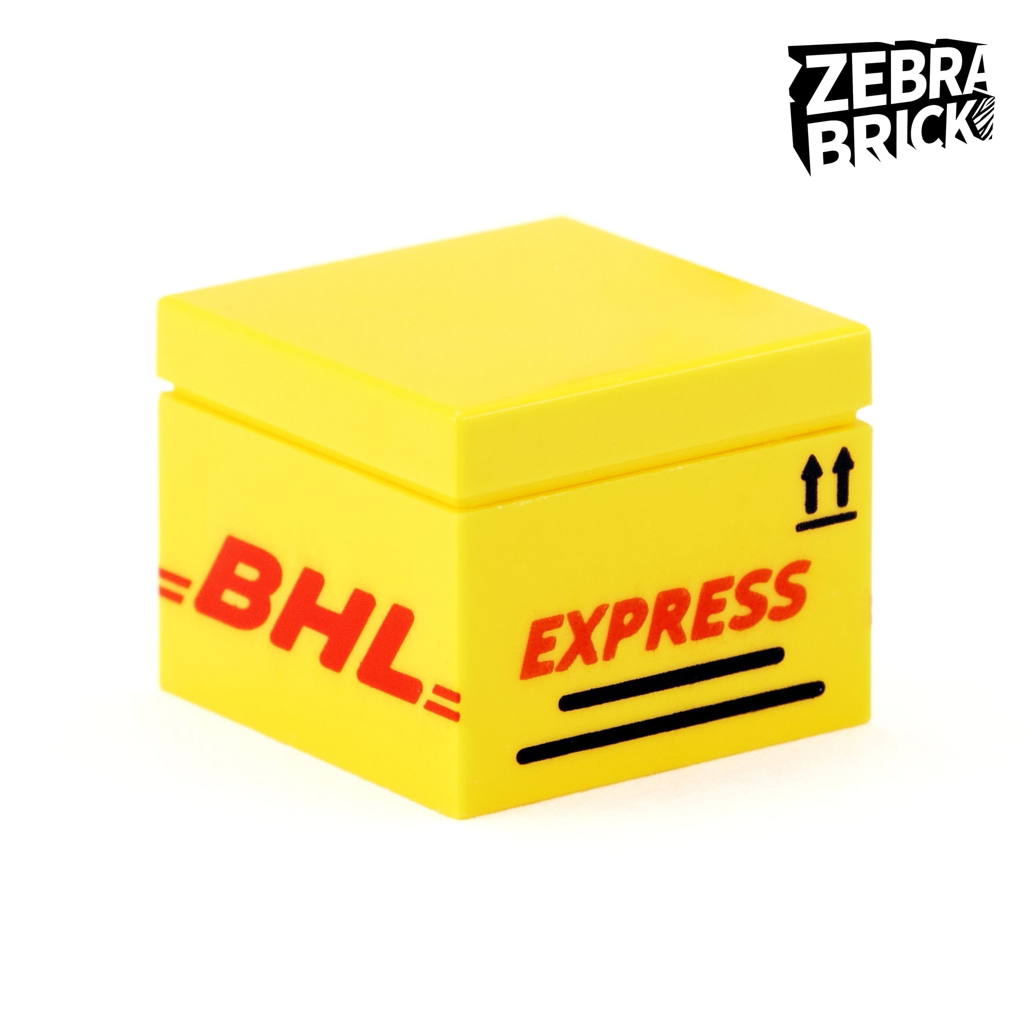 Zebra Brick 第三方人仔配件 印刷快递箱 创意积木潮玩