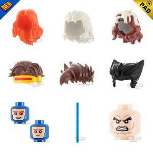 补尾款 Firestar FST第三方人仔配件凤凰女金刚狼 X战警积木