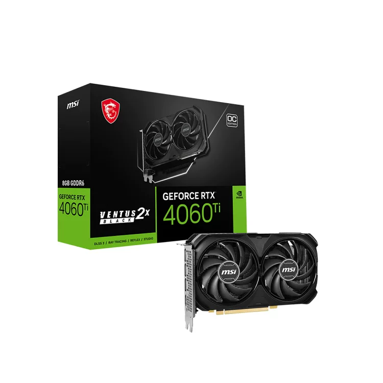 MSI Wantu Division GeForce RTX4060TI Ventus 2X Black 8G OC графическая карта SF