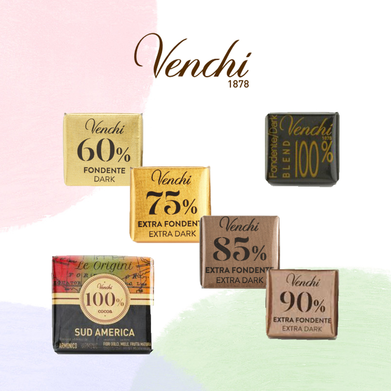 意大利进口venchi闻绮手工纯可可黑巧克力60/75/85/90/100%散装