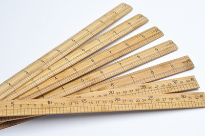 双面尺量优质竹尺裁缝厘米市寸