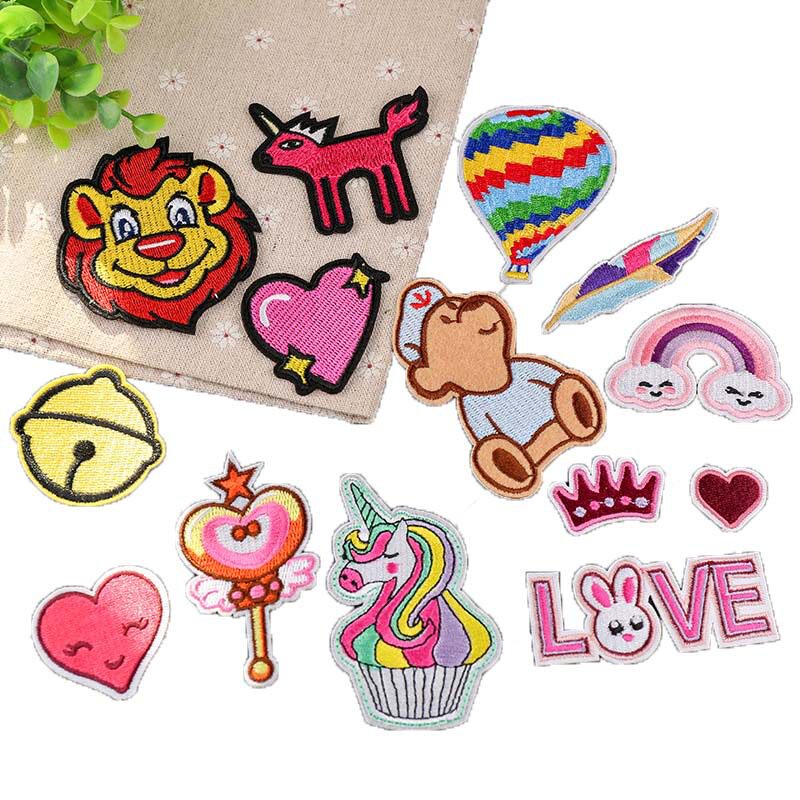 电脑绣花衣服装饰补丁贴刺绣布贴游乐园卡通绣花标可爱卡通