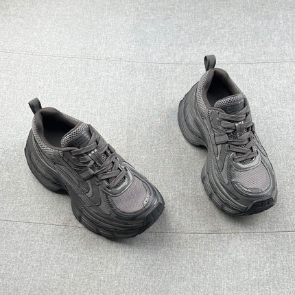 增高7cm欧美范网面透气防滑厚底老爹鞋女2026年春款松糕底休闲鞋