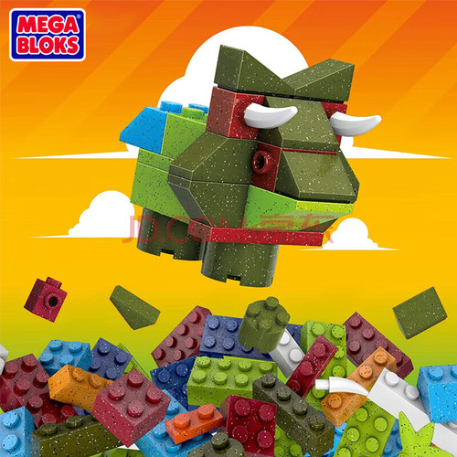 MEGA BLOKS/美高小颗粒积木创意拼搭140PCS儿童玩具