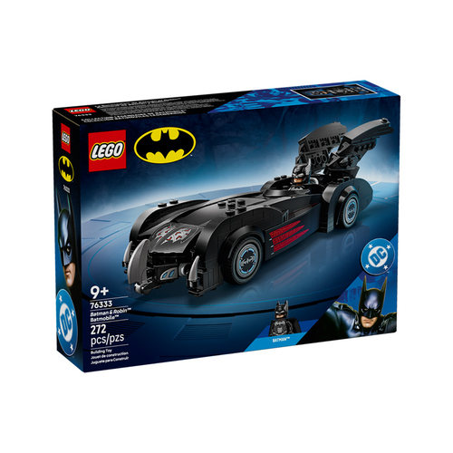 乐高积木超级英雄76333蝙蝠侠与罗宾蝙蝠战车拼装玩具儿童礼物
