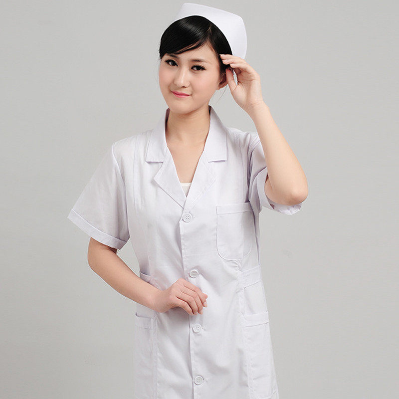 백의 간호사 유니폼 겨울 긴팔 간호사 유니폼 백의 정장 칼라 간호사 유니폼 백의 간호사 바지 무료 배송