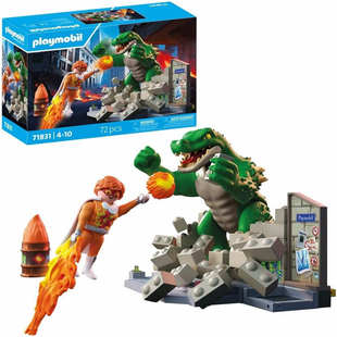 playmobil摩比世界新超级英雄战车鳄鱼神怪特警飞翼猫人奇异博士