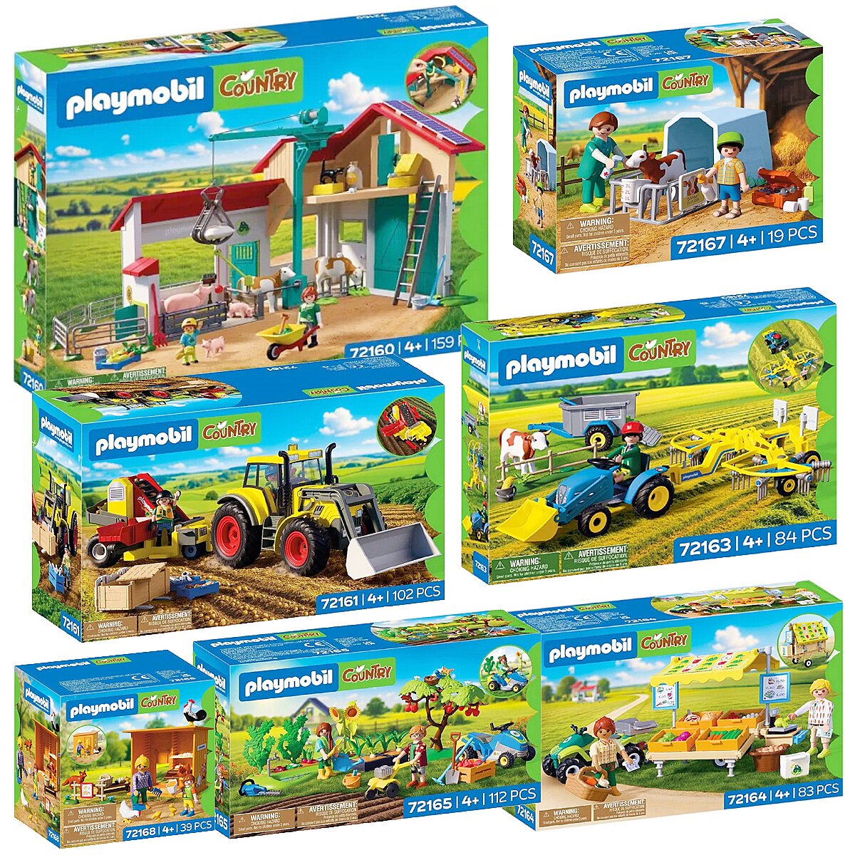 摩比世界玩具playmobil动物农场玩具儿童过家家仿真马牛羊狗鸡