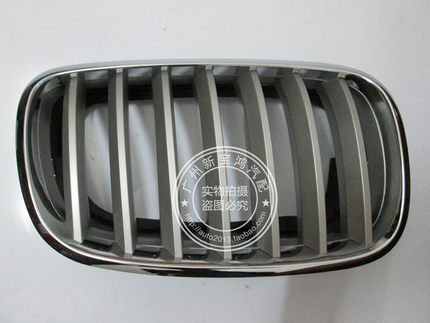 适用宝马X5 X6 E70 E71 E72中网 网银 钛银色 前机盖格栅双肾中网