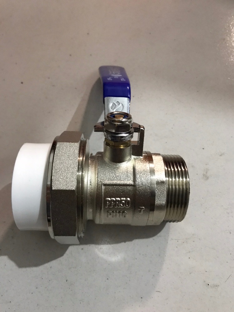 PPR单头外丝球阀40mm50mm63mm外牙活接球阀ppr焊接 阀门连接管