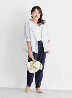 高腰小脚裤日单大码女裤显瘦