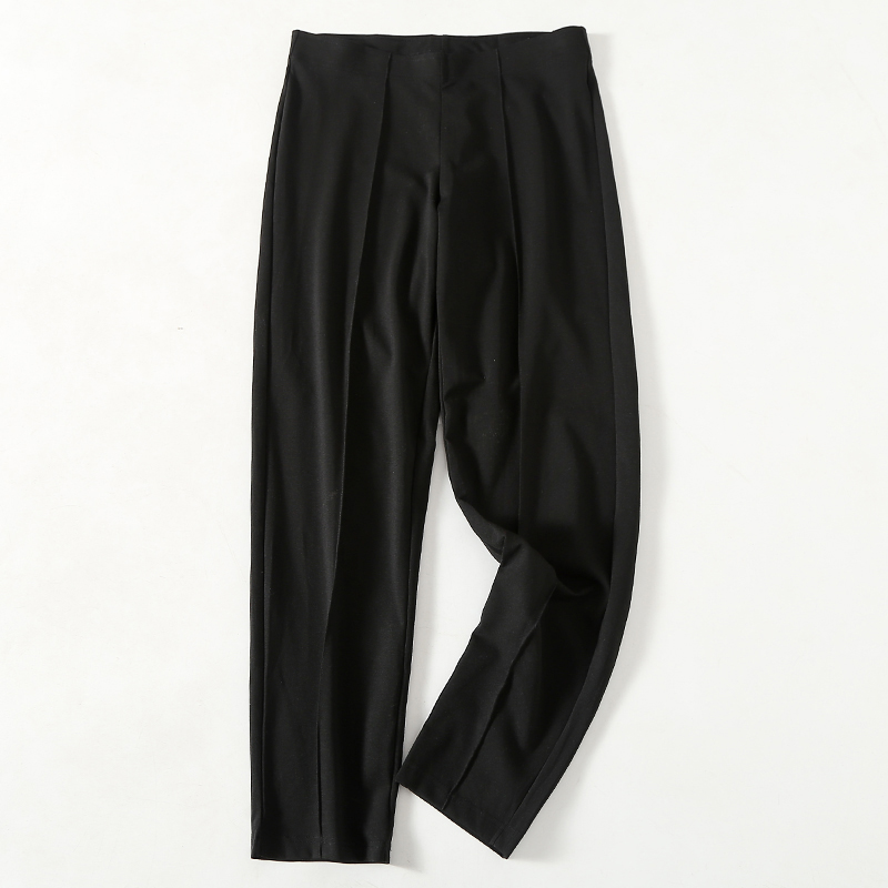 高腰大码女裤女裤罗马布