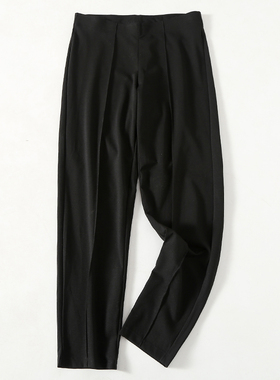 美单cat大码女裤装罗马布高腰小直筒裤high rise straight pants